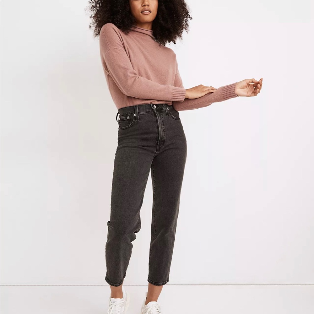 The Perfect Vintage Straight Crop Jean in Lunar Wash